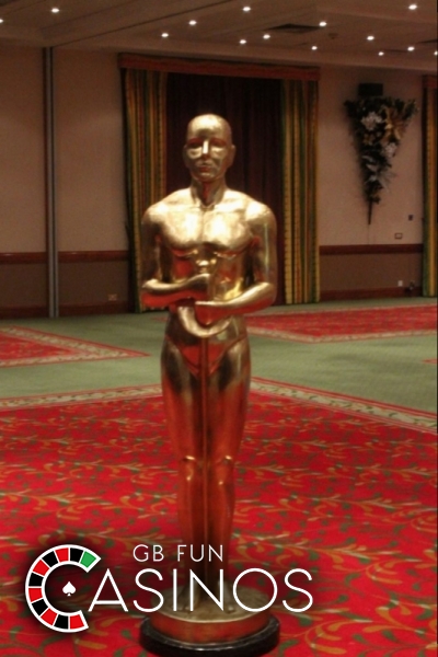 Casino themed Hollywood decorations and statues